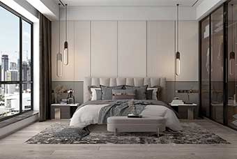 黄山现代风格-卧室