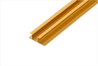 黄山航空纤维墙咔铝合金带灯中条(钛金氧化)