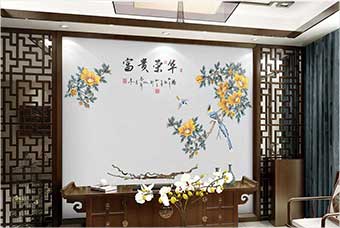 黄山森佰汇航空纤维墙咔（富贵荣华）