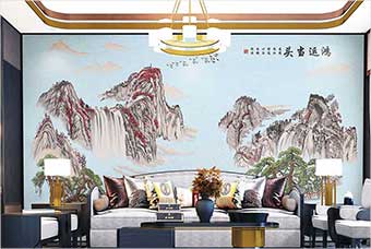 黄山森佰汇航空纤维墙咔（鸿运当头）